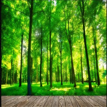 beibehang 3d pozadina na red moderan 3D zelene šume svježe europski televizijski pozadina papel de parede desktop papel de parede 3d
