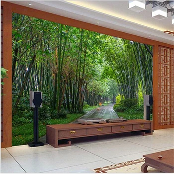 beibehang Custom pozadine 3D Stereoskopski пасторальный Šumski krajolik pozadine Dnevni boravak TV pozadina bambus 3D desktop