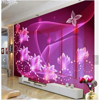 beibehang cvijeće po mjeri Moderne tapete zidne papir Freska Umjetnost Dnevni boravak Kauč na TV Pozadina je Pozadina za vaš dom Dekor