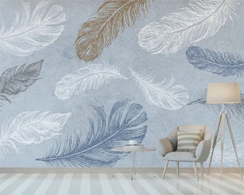 beibehang papel de parede Prilagođene moderne tapete, skandinavski minimalizam svježe akvarel olovke pozadina za desktop spavaće sobe
