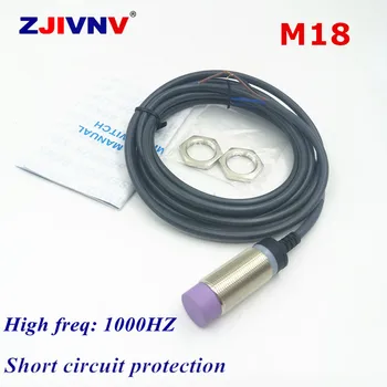 Beskontaktni Induktivni senzor blizine M18 bez ravnini s mjedenim kućištem NPN/PNP/DC/AC NO/NC/NO + NC 2/3/4 žice za otkrivanje metala 8 mm IM18-8