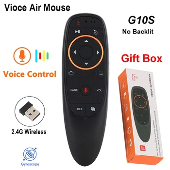Bežični Mini Smart G10S Air Mouse Voice Daljinski Upravljač 2.4 G s Гироскопом Napajanje Infracrveno Trening za Android TV Box