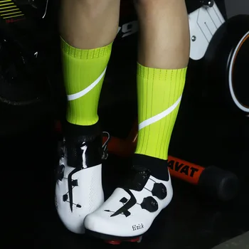 Biciklističke čarape za bicikl, Visoke reflektirajućim Sportske čarape za brdski bicikl, Biciklističke čarape za biciklizma i Utrke