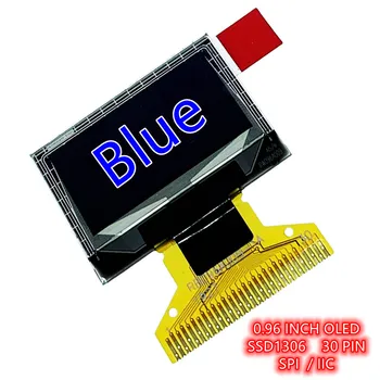 bijela plava žuta plava 0,96-inčni 30-pinski OLED ekran SSD1306 Drive IC 128*64 Parraller 3/4 žice SPI I2C UG-2864HSWEG01