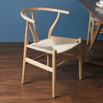 Blagovaona stolice za restoran u skandinavskom stilu, Drveni uredski stol, Pokretni blagovaona stolice s ergonomskim naslonima za ruke, namještaj za balkona