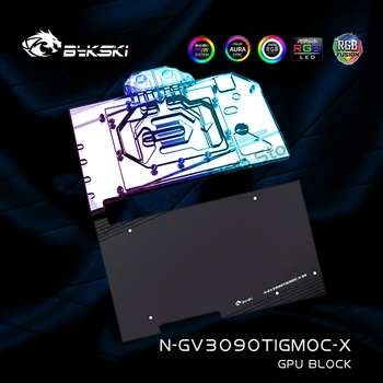 Blok grafičkog procesora Bykski za gaming grafičke kartice GIGABYTE RTX3090TI OC s Bakrenim hladnjaka Hladnjak Vode GPU RGB AURA SYNC N-GV3090TIGMOC-X