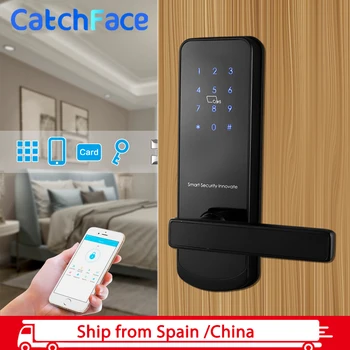 Bluetooth Elektronsko Zaključavanje Vrata s aplikacijom WIFI Smart Touch Screen Lock Digitalni Kodna Tipkovnica Trezora Deadbolt Za Kuće, Hoteli, Apartmani