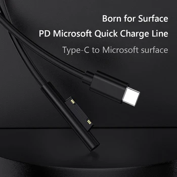 Brzo punjenje preko USB-C, napajanje za Microsoft Surface Pro 3, 4, 5, 6, kabel za punjač