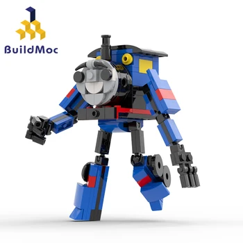 BuildMoc Transformatora Chu-Chu Charles Gradivni blokovi Igra horor Paukovu vlak s figurice životinja, cigle, igračka u dar djeci