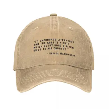 Citat Georgea Washingtona, поощряющая literaturu i umjetnost, Kapu, izrađen po mjeri, kapu za ribolov, dizajnerske šešir, muške kape, ženski