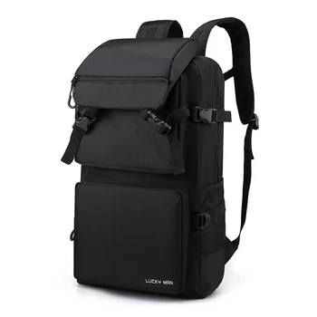 Crni putni ruksak za muškarce, izdržljiva vodootporna ruksak za kampiranje velikog kapaciteta, adolescencija sportski ruksak za aktivan odmor, muški siva