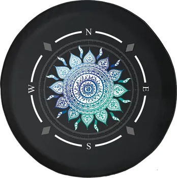 Cvjetni Mandala, plavi kompas, torbica za rezervnu gumu za auto, кемпера, suv s otvorom za sigurnosnu kameru ili bez njega