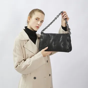 Design ženska mala torba na lancu od umjetne kože, kvalitetne ženske torbice i torbe, svakodnevne ženske putne torbe poruke