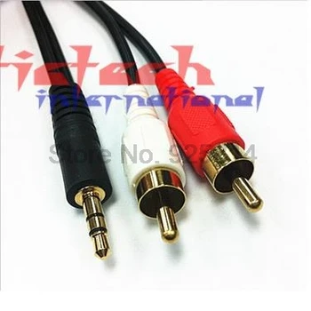 dhl, ili ems 200шт 1,5 m, 3 m, 5 m AV 1 2 Audio Stereo Aux Kabel od 2RCA do 3,5 mm Utikač Od 3,5 RCA Jack Aux Kabel za Auto/PC/TV