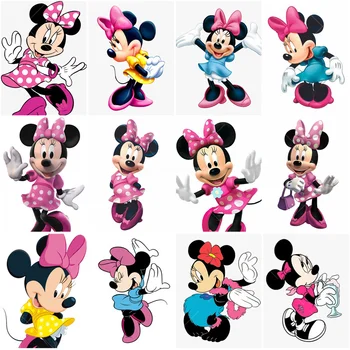 Diamond slika Disney 5D s okruglim svrdlom, diamond vez Minnie Mouse, umjetničke slike iz rhinestones, diamond mozaik za uređenje doma