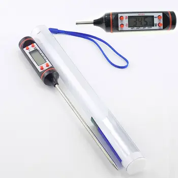 Digitalni LCD termometar za kuhanje, domaća kuhinja, sonda za roštilj, Voda, Meso, mlijeko, Ulje, tekućina, test za pećnicu, digitalni