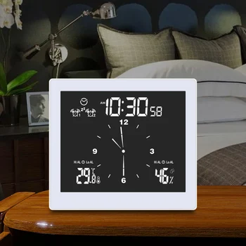 Digitalni sat za kupatilo, kuhinjski zidni satovi, digitalni brojač vremena, Prikaz temperature, Alarm vlage, kucni zidni satovi