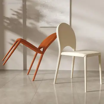 Dizajn stolice za blagovaonicu, vodootporan skandinavski Prekrasne Bijele Blagovaona stolice, europski ležaljke, Namještaj za dom Salle Manger