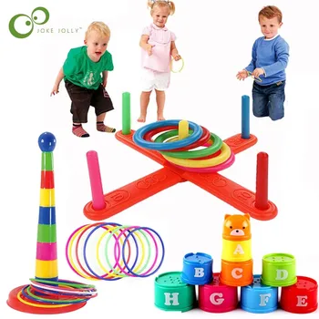 Dječje šalica za gradnju i sportski krug, savjet, prilagođavate slojeva, igra za bacanje interaktivne nastavci za roditelje i djecu, dječje igračke na otvorenom