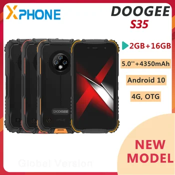 DOOGEE S35 Izdržljiv telefon 2 GB 16 GB IP68/IP69K 13 Mp Trostruka skladište 5,0 inča Android 10 4350 mah Podrška za 4G OTG Smartphone