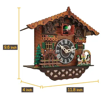Drveni satovi zidni satovi Ptica alarm sat s kukavicom za uređenje dječje sobe