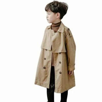 Duga jakna za dječake, odjeća, običan kaput za dječake kaputi u svakodnevnom stilu, dječje proljeće-jesen odjeća za dječake 6 8 10 12 14