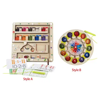Edukativne igračke Montessori s izborom boje Razvija Drveni Magnetska Ploča-puzzle igra za Djecu predškolskog uzrasta 3-5 godina