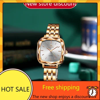 Eksplozivna Fin kompaktne satovi od ružičastog zlata, moderan dizajn, trg ženske kvarcni sat