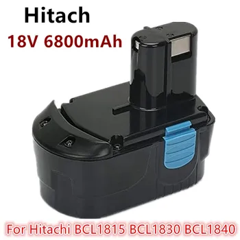 Električna bušilica, baterija zamjena, baterija električnih alata, 18, 6800 mah za Hitachi BCL1815 BCL1830 BCL1840