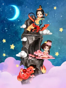 Fantastike Putovanje Na Zapad Sklopivi Glazbena Serija Blind Box Akcija Slatka Anime Figure Igračke Tajanstveni Poklon Za Rođendan Caixas Supresas Box