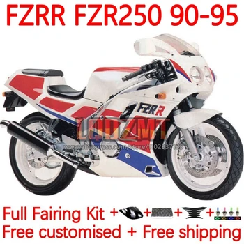 FZR250RR za YAMAHA FZRR FZR 250 FZR250 R RR FZR-250 bijela crvena 1990 1991 1992 1993 1995 FZR250R 90 91 92 93 95 Izglađivanje 46No.1