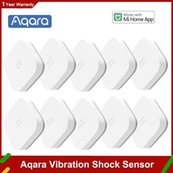Inteligentni senzor vibracija Aqara, senzor udarca pokreta Zigbee, monitor alarm, ugrađeni žiroskop, Rad s aplikacijom Mi Home Homekit