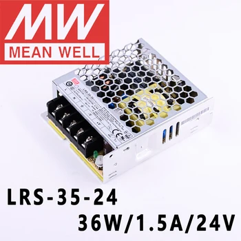 Internet-trgovina Impuls Izvora napajanja Mean Well LRS-35-24 meanwell 24 vdc/1,5 A/36 W s Jednim izlazom