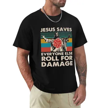 Isus spašava sve ostale, Roll za zaštitu od oštećenja, majica, majice, slatka odjeća, t-shirt оверсайз, majice za muškarce