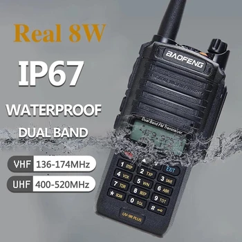 Jaki Prijenosni prijenosni radio Baofeng UV-9R Plus, Vodootporan IP68, VHF, UHF, Dvosmjerni Radio, UV9R Plus, Prijenosni Radioamaterska radio stanica za Lov