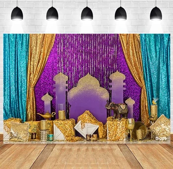 Jasmin Princeza i Aladdin Arapskih noći Zlatna Palača Dvorac Čarobna svjetiljka rođendan Foto Pozadine Pozadinu fotografije