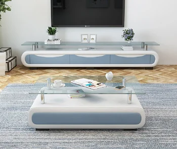 Jednostavna, moderna kombinacija čaja stola i TV-kabinet Moderna jednostavna kombinacija čaja stola Namještaj za dnevni boravak
