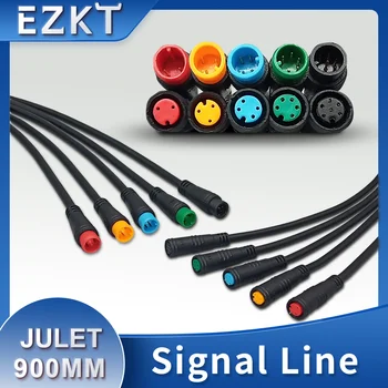 Julet Vodootporan kabel 2/3/4/5/6 Pin 900 mm, linija transformacije, električni produžni kabel za Ebike, priključak za zaslon Ebikes