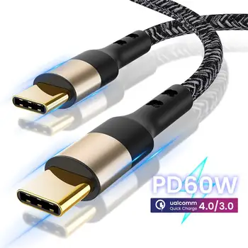 Kabel USB Type C-USB C Za Samsung S20 PD 60 W Brzi punjač 4,0 USB-C Kabel Za Macbook Pro Air Huawei Xiaomi USB kabel