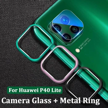 Kaljeno Staklo Za Huawei P40 Lite P40lite Stakleni Stražnji Poklopac Objektiva Kamere Zaštitni Prsten Za Ekran Zaštitni Poklopac Za Huawei P 40 Lite Case