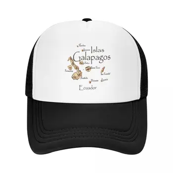 Karta Galapagos, kapu, crni šešir kamiondžija, ženska Odjeća za golf, muška