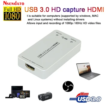 Kartica za snimanje videa USB 3.0 60 sličica u sekundi, HDMI na USB3.0, Видеозахват, Fpga Ključ, Igraonica za Izravni Prijenos za vMix/Wirecast/Xsplit