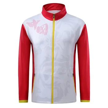 Kina, Nove teniske jakne za par muška bijela sportska odjeća za fitness, Badminton, dugi rukav, bježanje na otvorenom, donje sportski kaput za teretanu