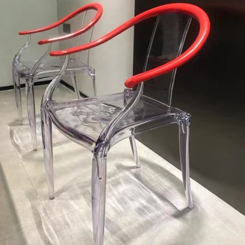 Kineski Prozirne Moderne Blagovaona Stolice Akril Jednostavne Plastične Kuhinjske Stolice Za Spavaće sobe Sillas De Comedor Namještaj Za Dom WK50CY