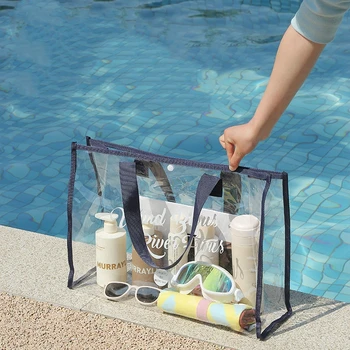 Kit za pohranu купальника, vodootporan prozirni plaža torba za kupanje velikog kapaciteta, torba za kupovinu