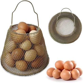 Košarica za jaja, pregibno klizni mini spremište za svježa jaja - U nju se mogu lako skinuti jaja za nošenje i prikupljanje jaja