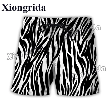 Kratke hlače na pruge s ispis zebra, gospodo svakodnevne kratke 3D ispis zebra, kratke hlače na pruge u stilu харадзюку, hip-hop, ljetnih aktivnosti na plaži gaćice