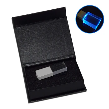 Kristalna flash drive s 3D Ispis LOGOTIPA 4 GB 8 GB 16 GB, 32 GB i 64 GB Usb Flash drive 2,0 flash-trake od Prozirnog Stakla Korisničko Auto Logo, flash drive