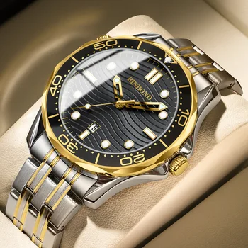 Kvalitetan sat serije Sea Horse, sjajni, vodootporan sportski sat, gospodo ne-automatski mehanički reloj mujer relogio