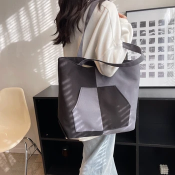 Kvalitetna modna ženska torba u patchwork stilu, slatka torba-тоут za djevojčice, torba za odmor, ženska холщовая torba, moderna torba